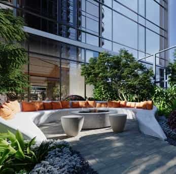 Gardens And Terraces With Fireplace
