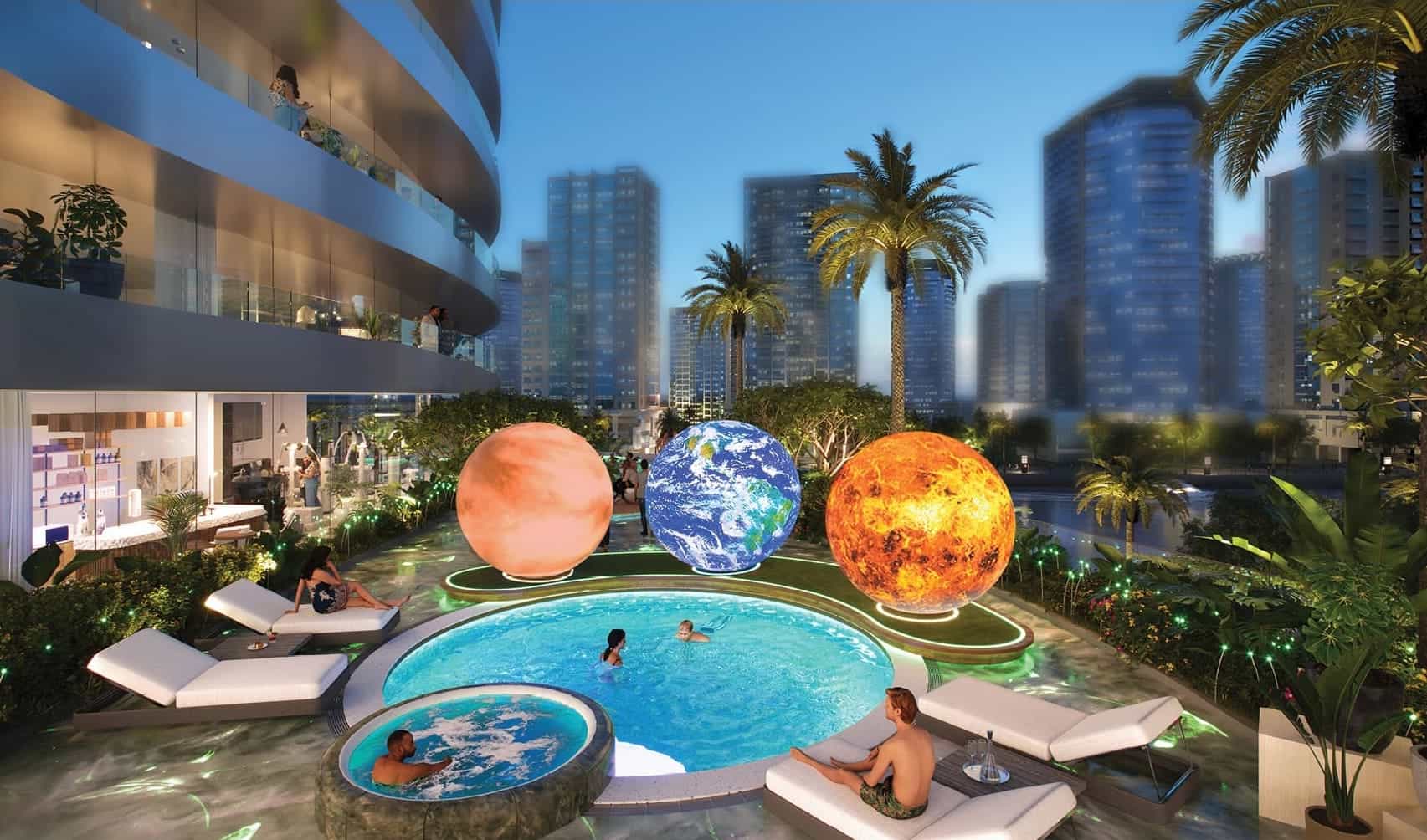 Planets Inspired Garden
