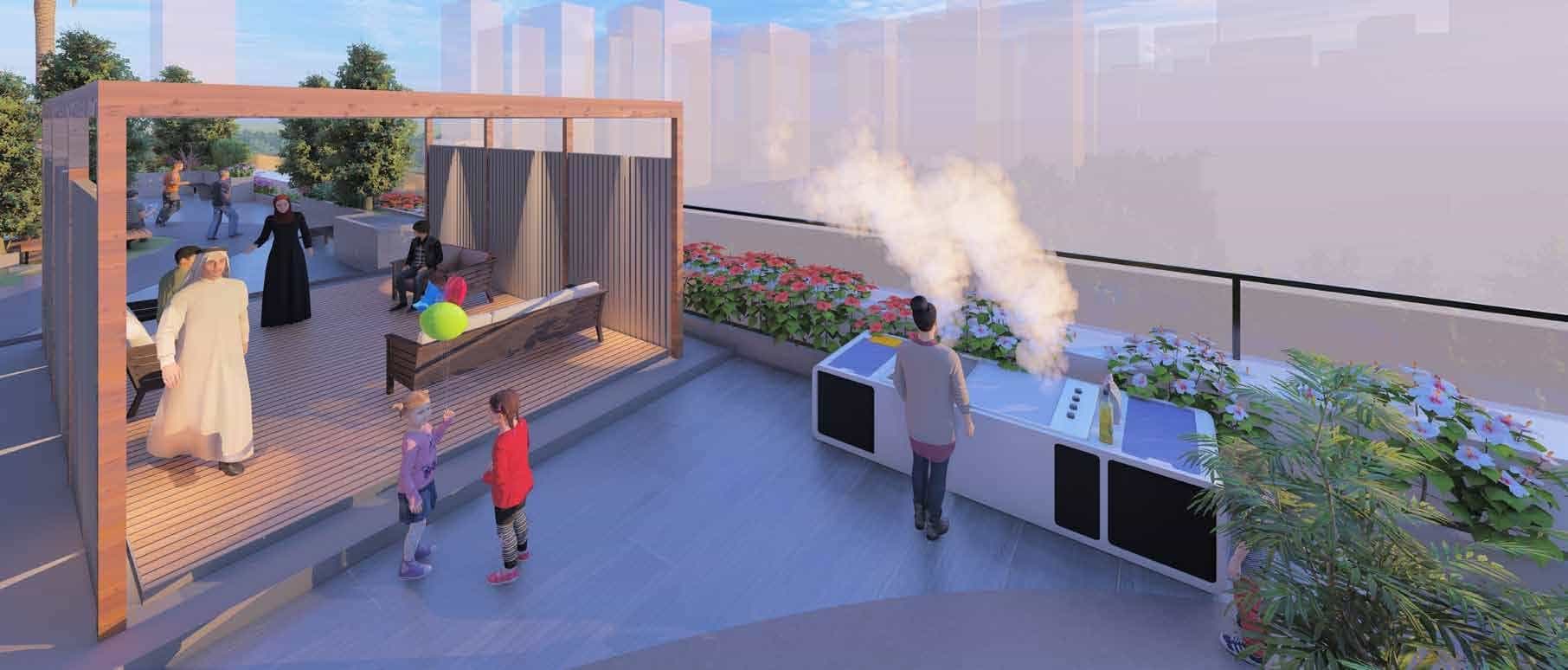Outdoor Cabanas With Barbeque Area