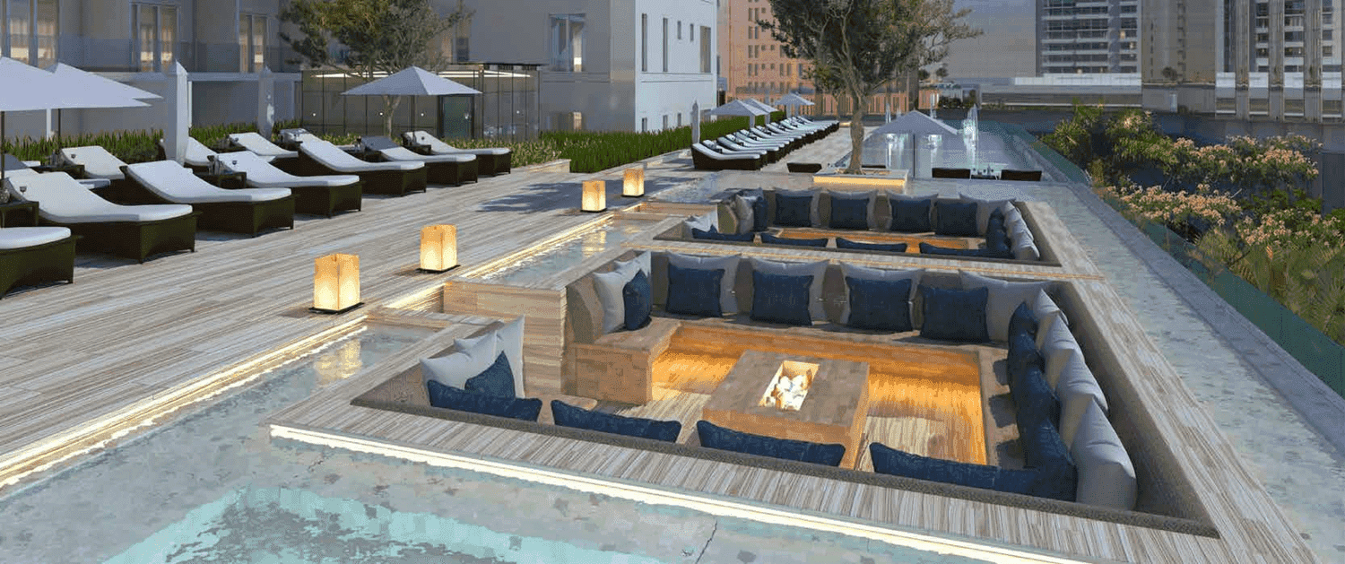 Luxurious Swimming Pool For Adults With Children’S Pool
