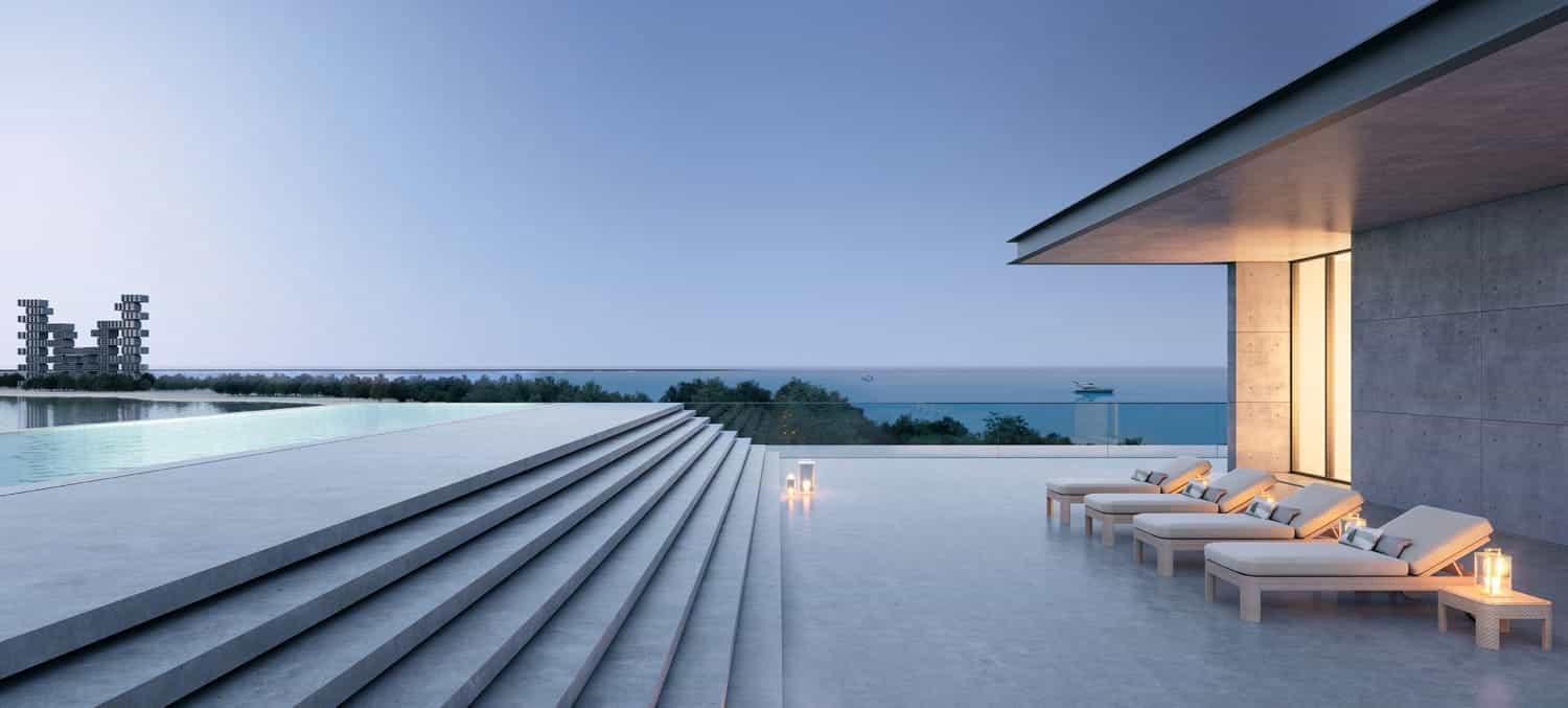 Lushly Landscaped Deck Area