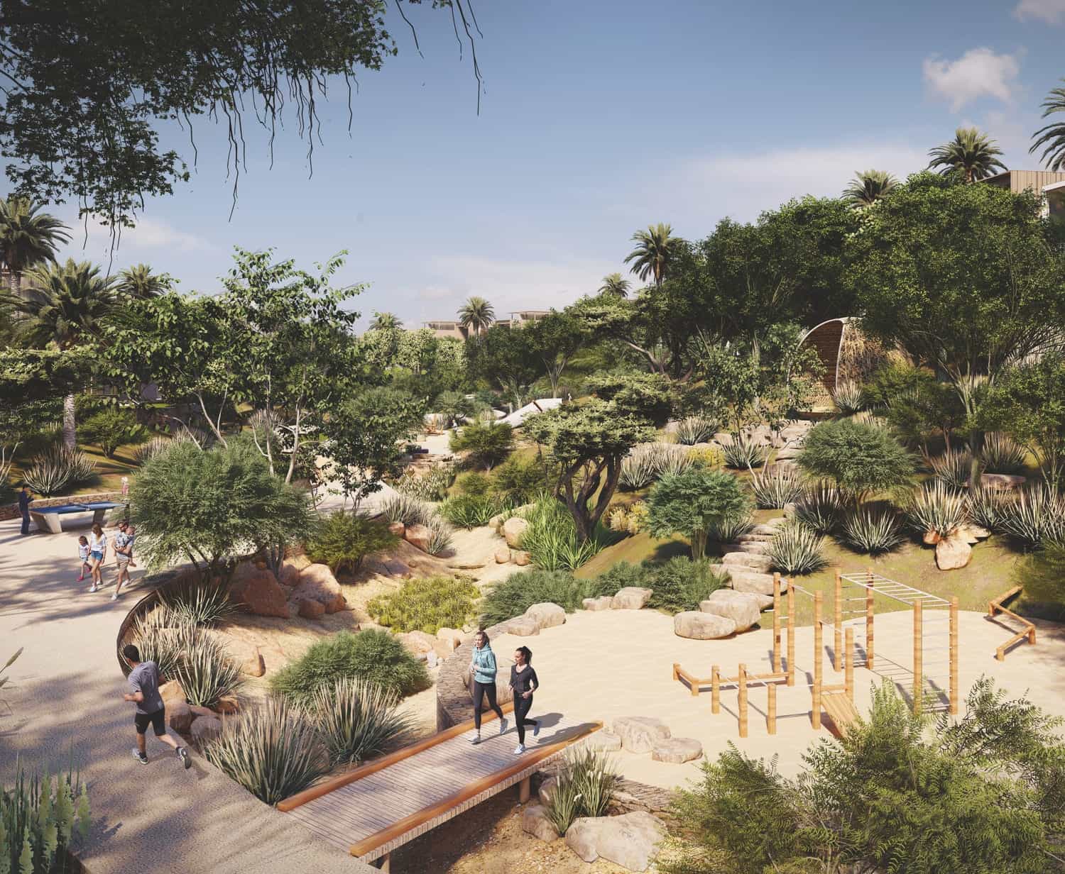 4.5 Km Of Pedestrian Tracks And 5.2 Km Of Cycling Trails