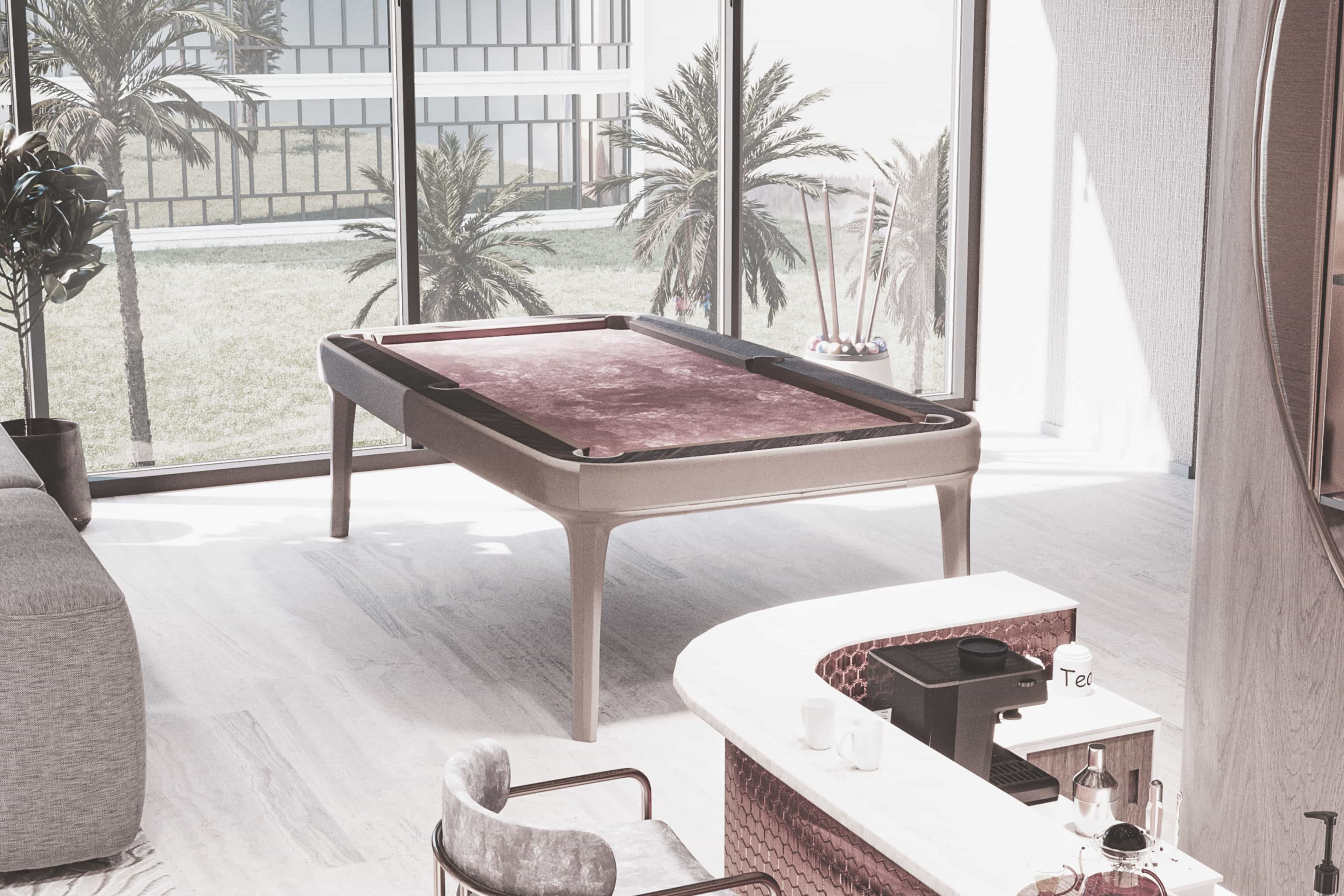 Club Room With Billiard Table