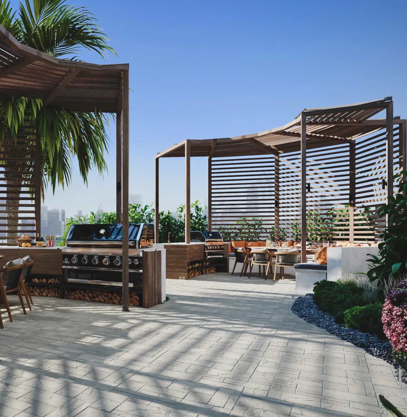 Two Private Barbecue Areas
