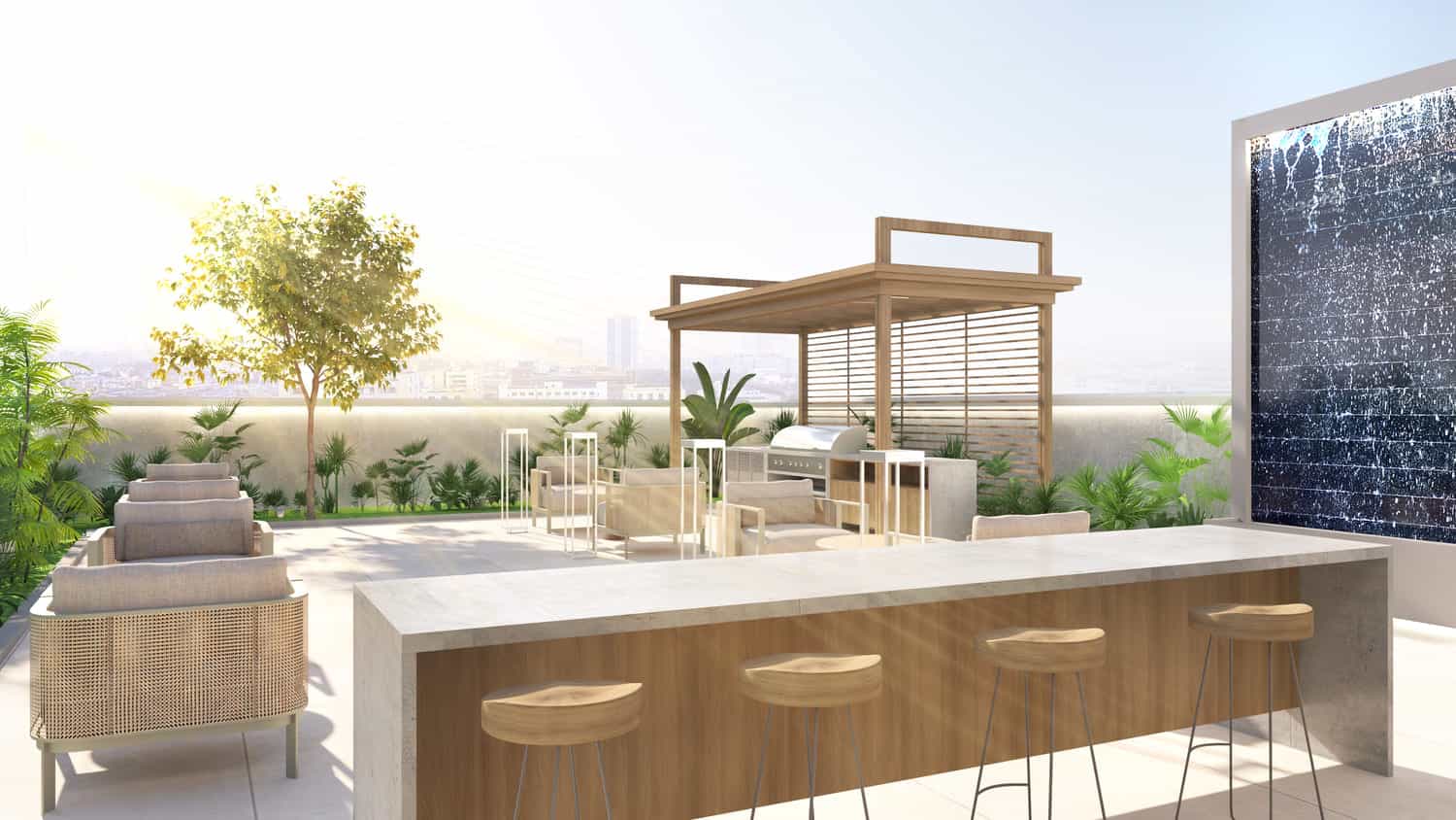 Roof Bbq Area