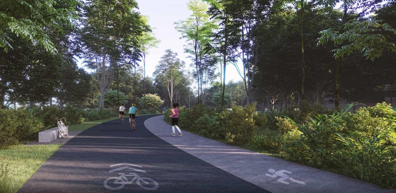 6.6-Km Professional Jogging And Cycling Track