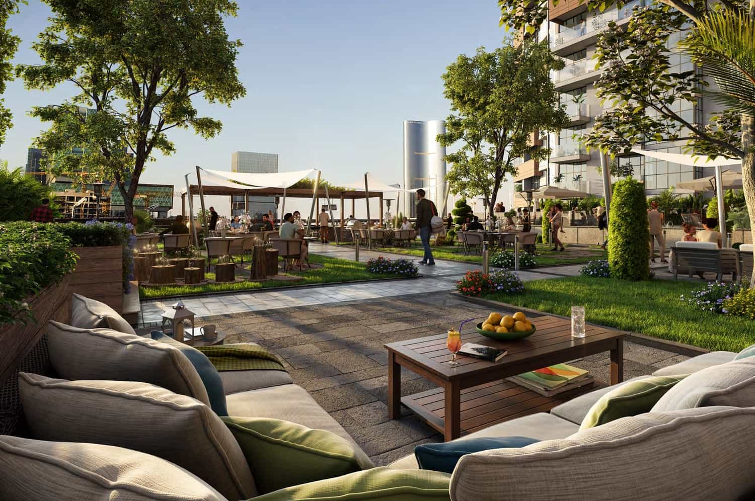 Shaded Seating Areas