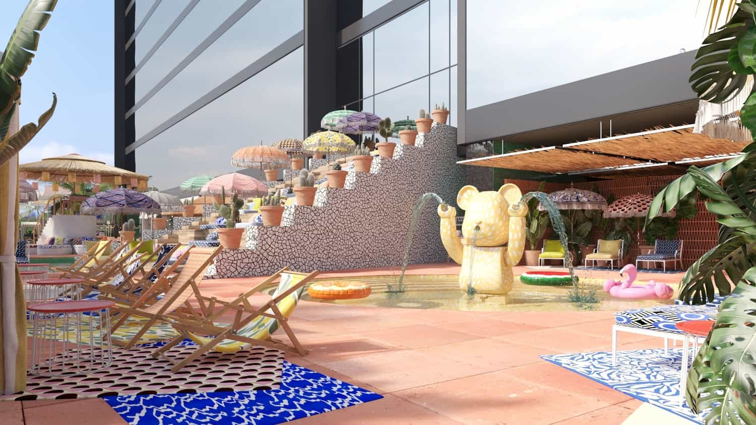 A Pool Deck To Be Envied