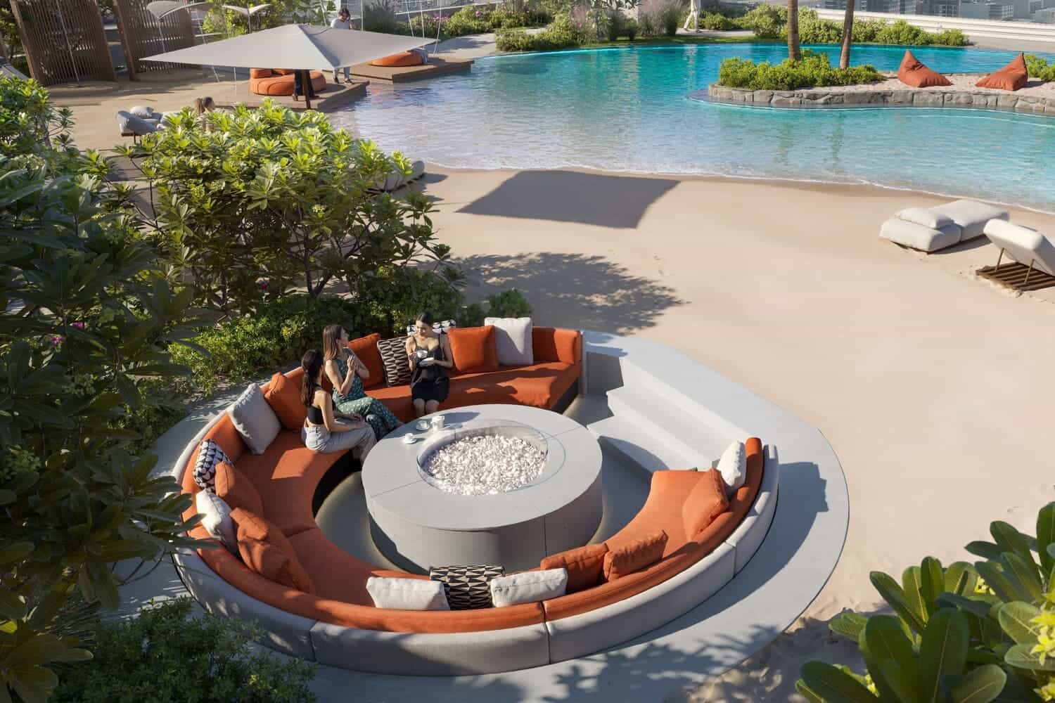 Poolside Sunken Lounge