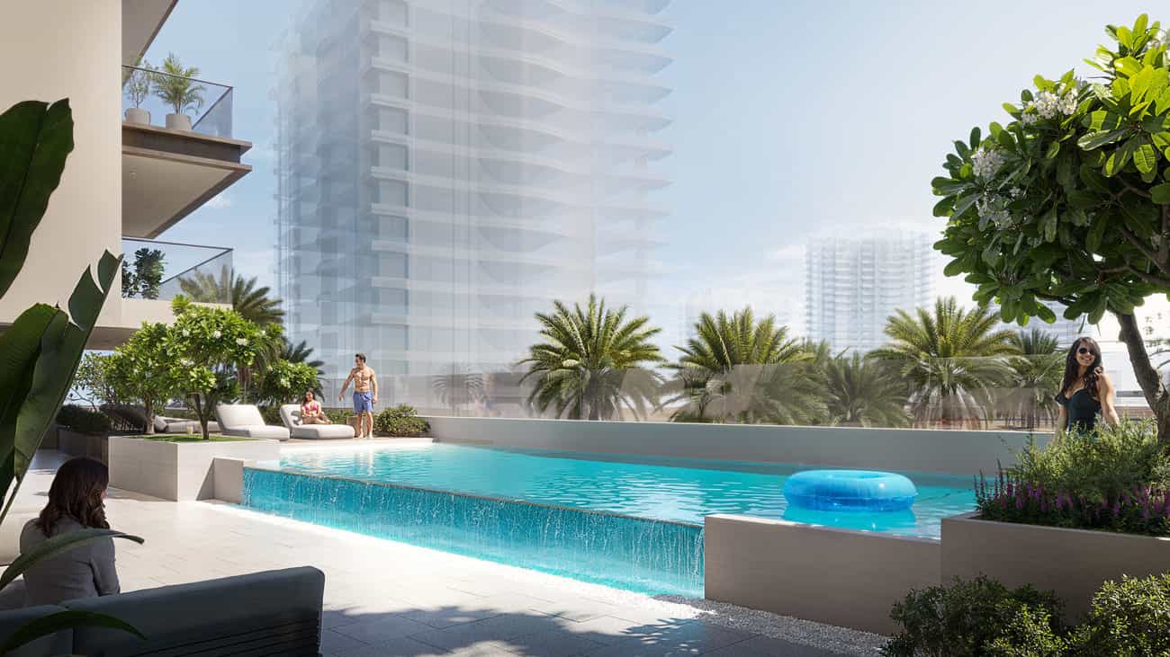 Pool Deck With Sun Loungers