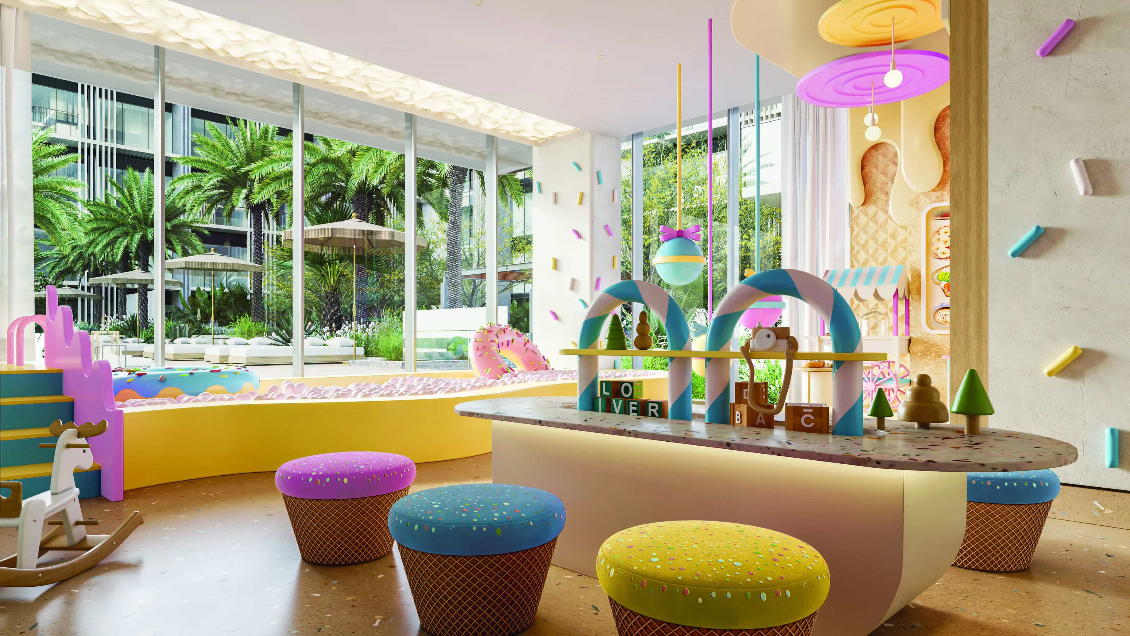 Indoor and Outdoor Kids Play Area