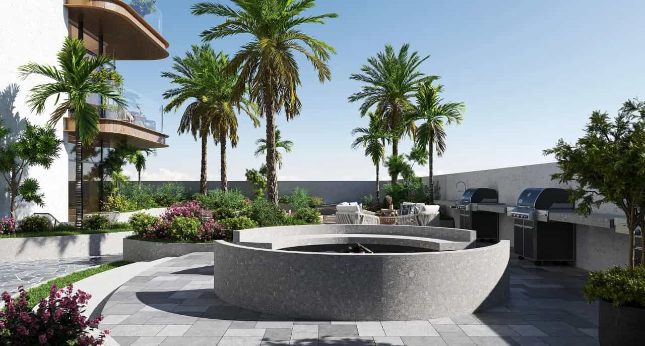 Fire Pit & Grill Area