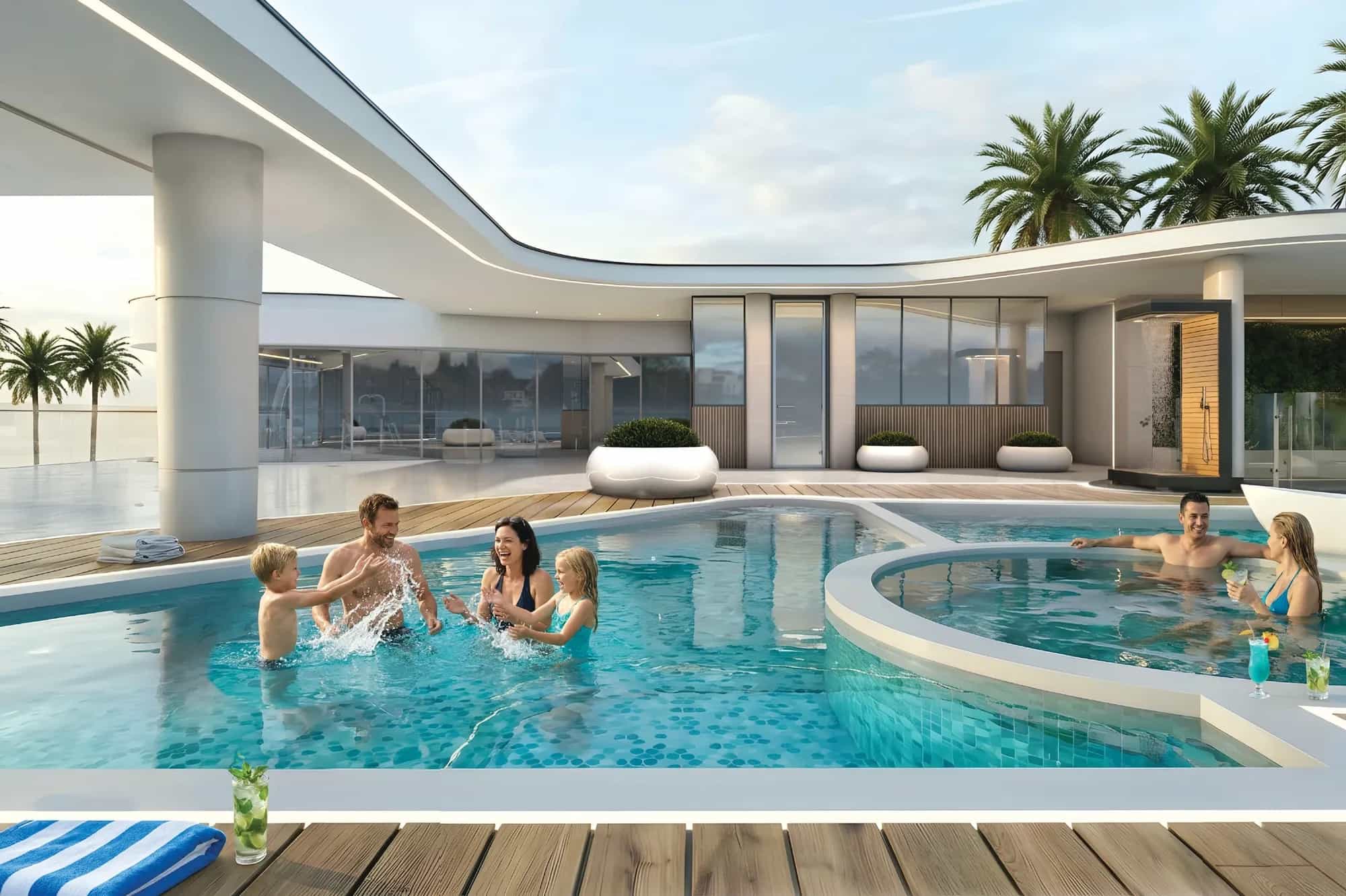 Jacuzzi Area & Kids Pool