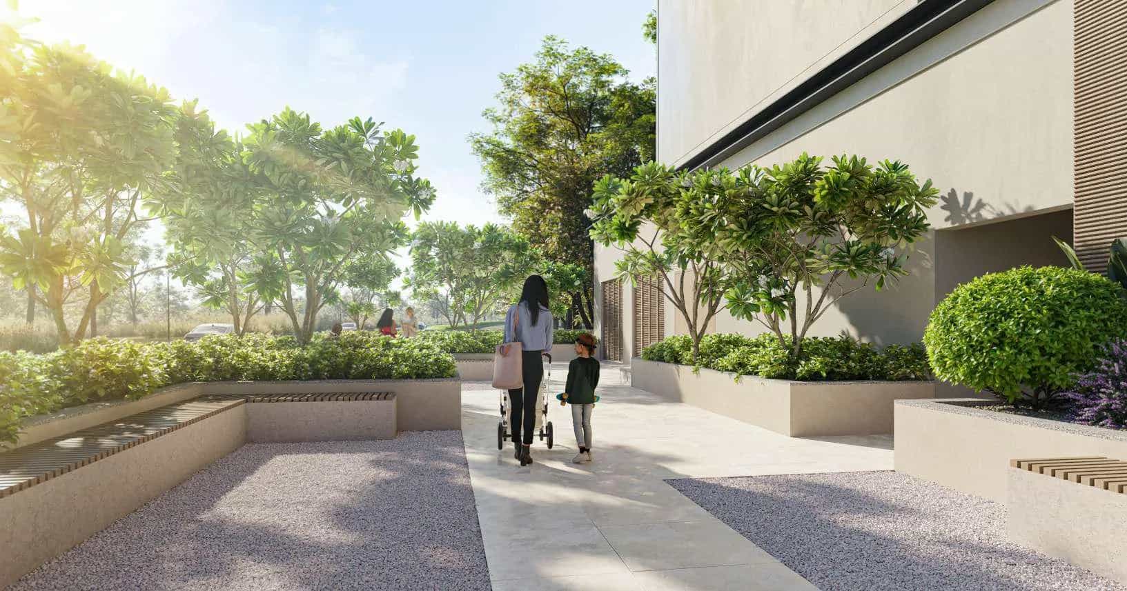 Private Landscaped Walkways