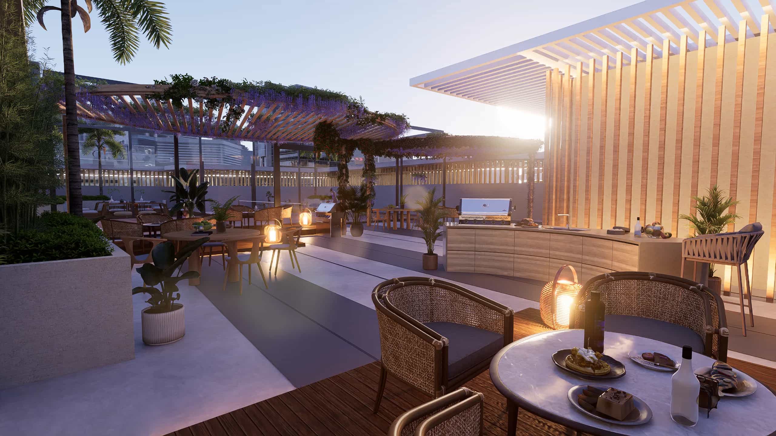 Open-air BBQ Zone