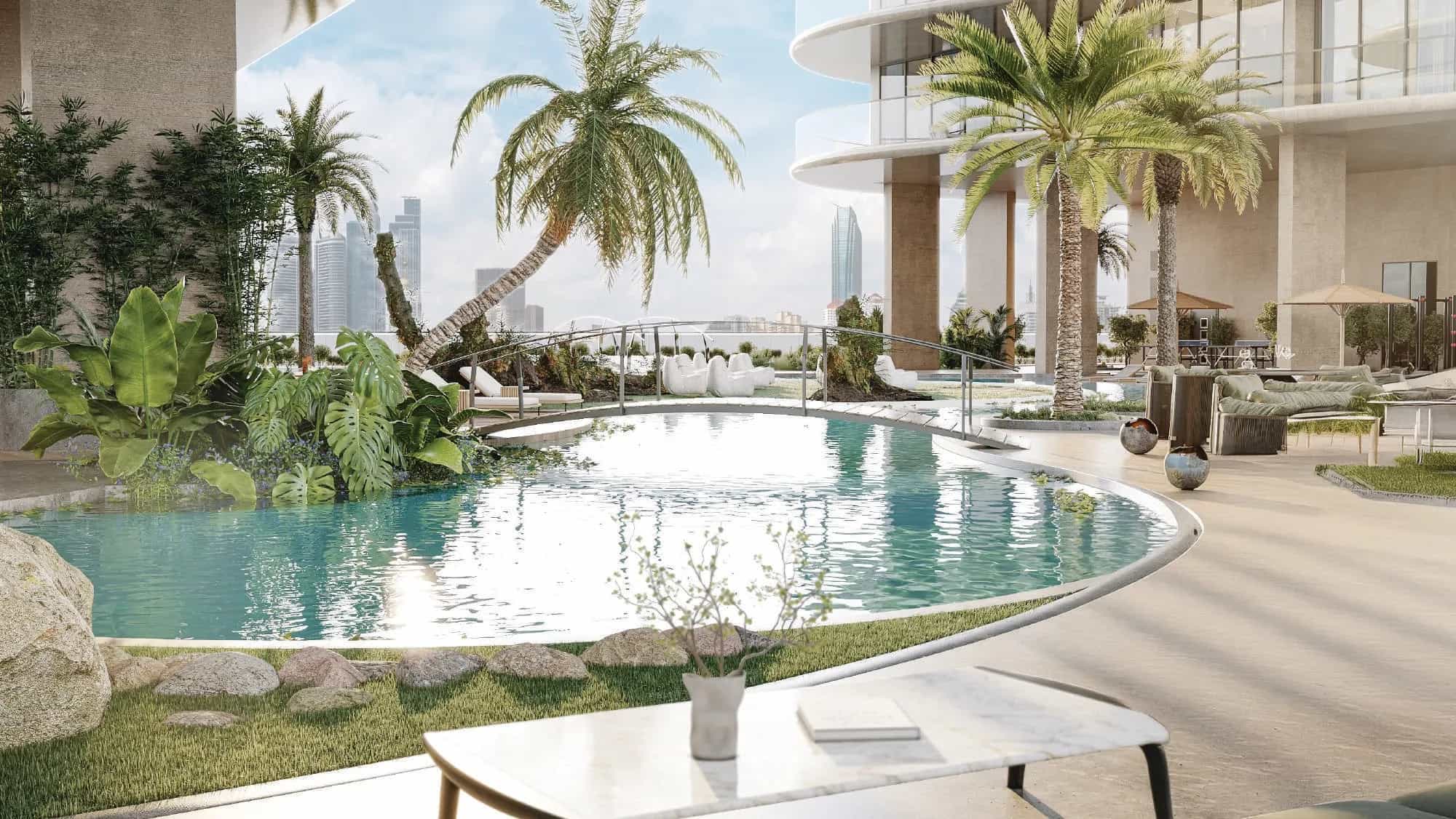 Lagoon Pool & Sandy Beach Island
