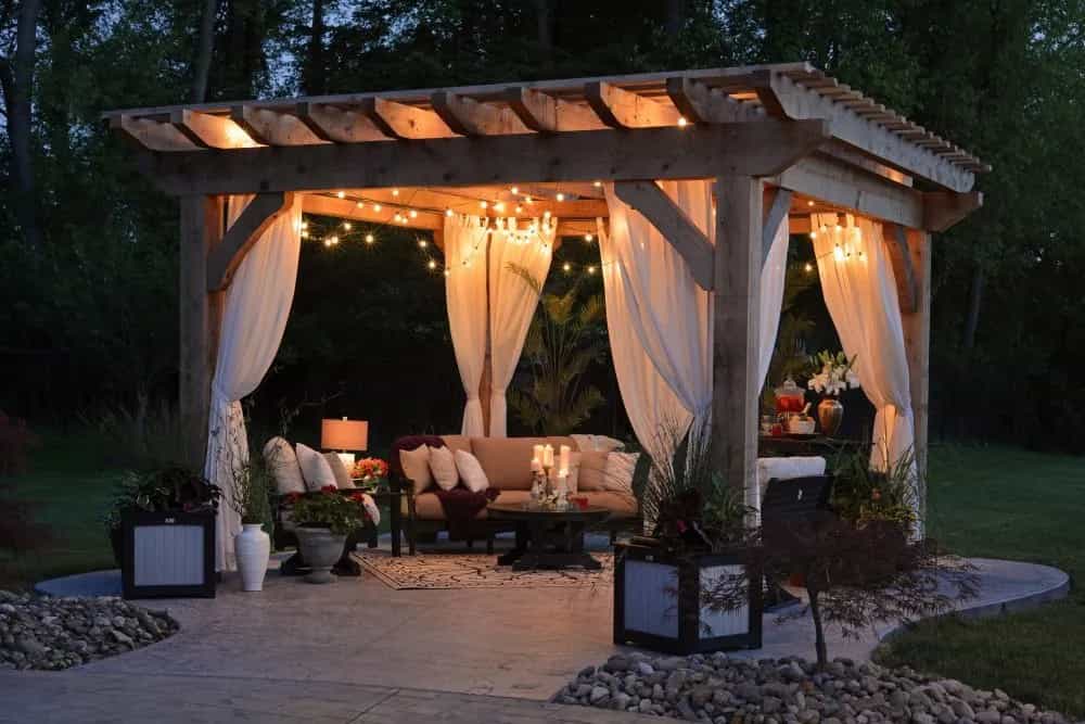Shaded Courtyard Seating Area