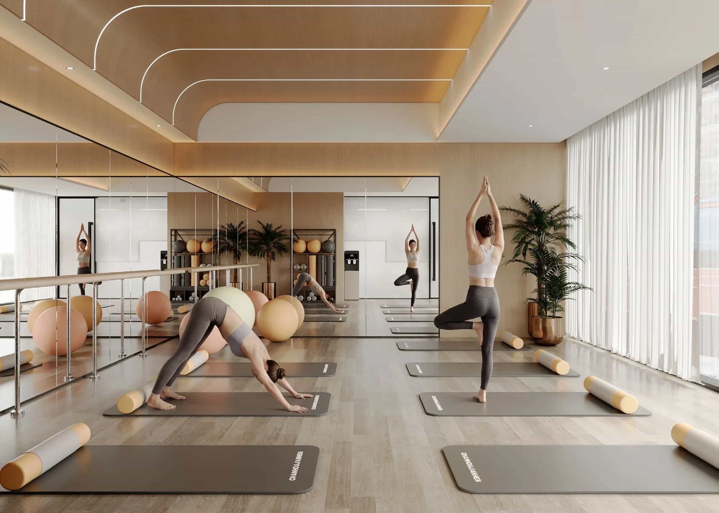 Indoor Yoga Studio