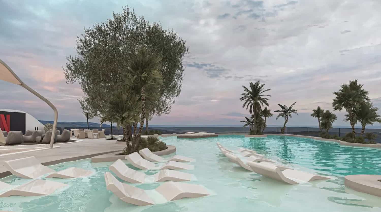 Floating Sun Beds
