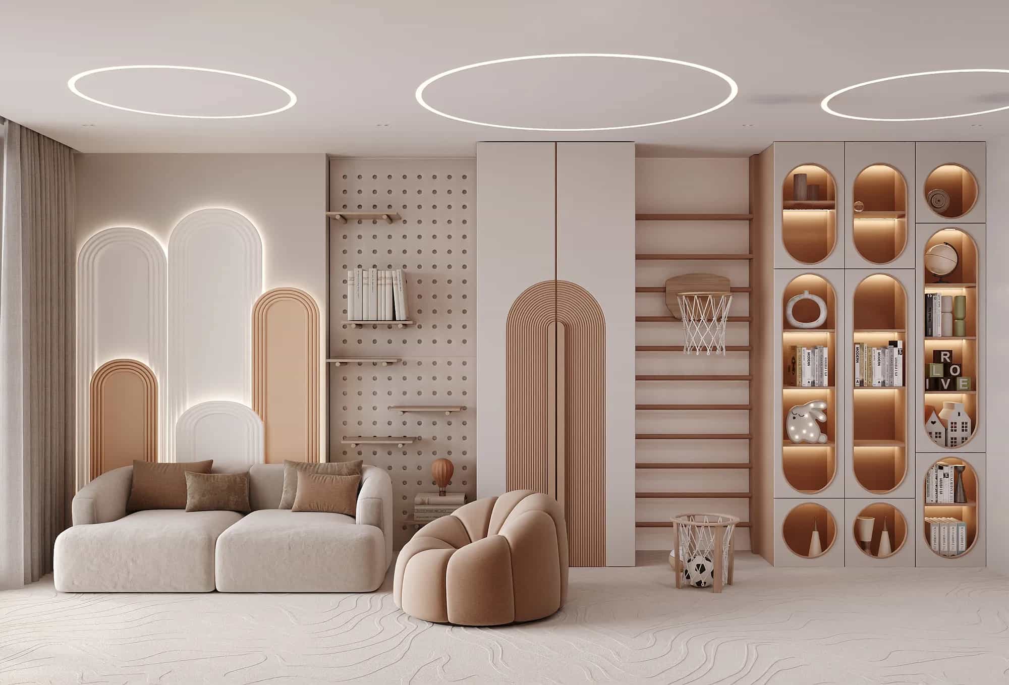 Indoor and Outdoor Kids Play Areas