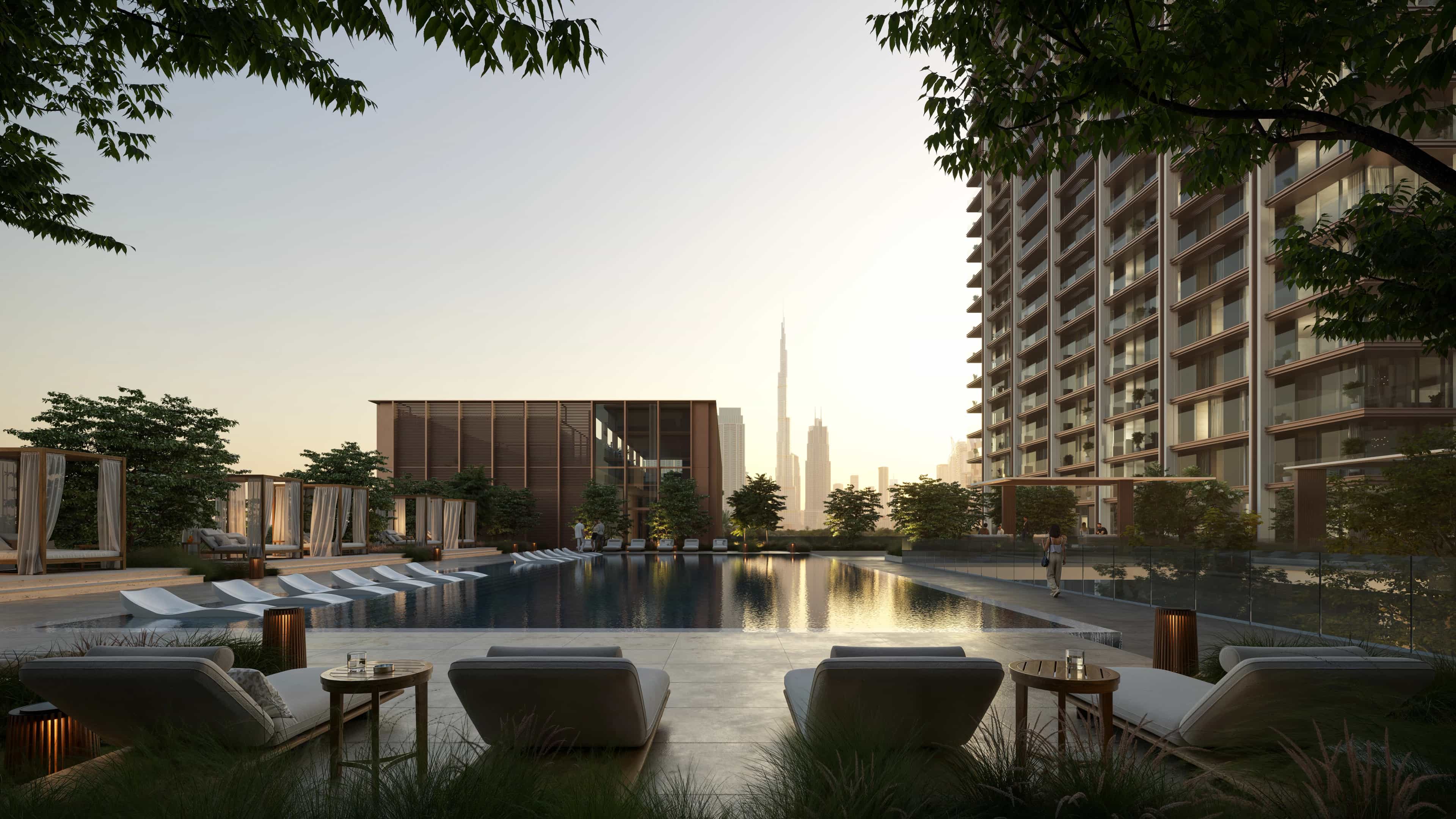 Resort-style Pool with Cabanas