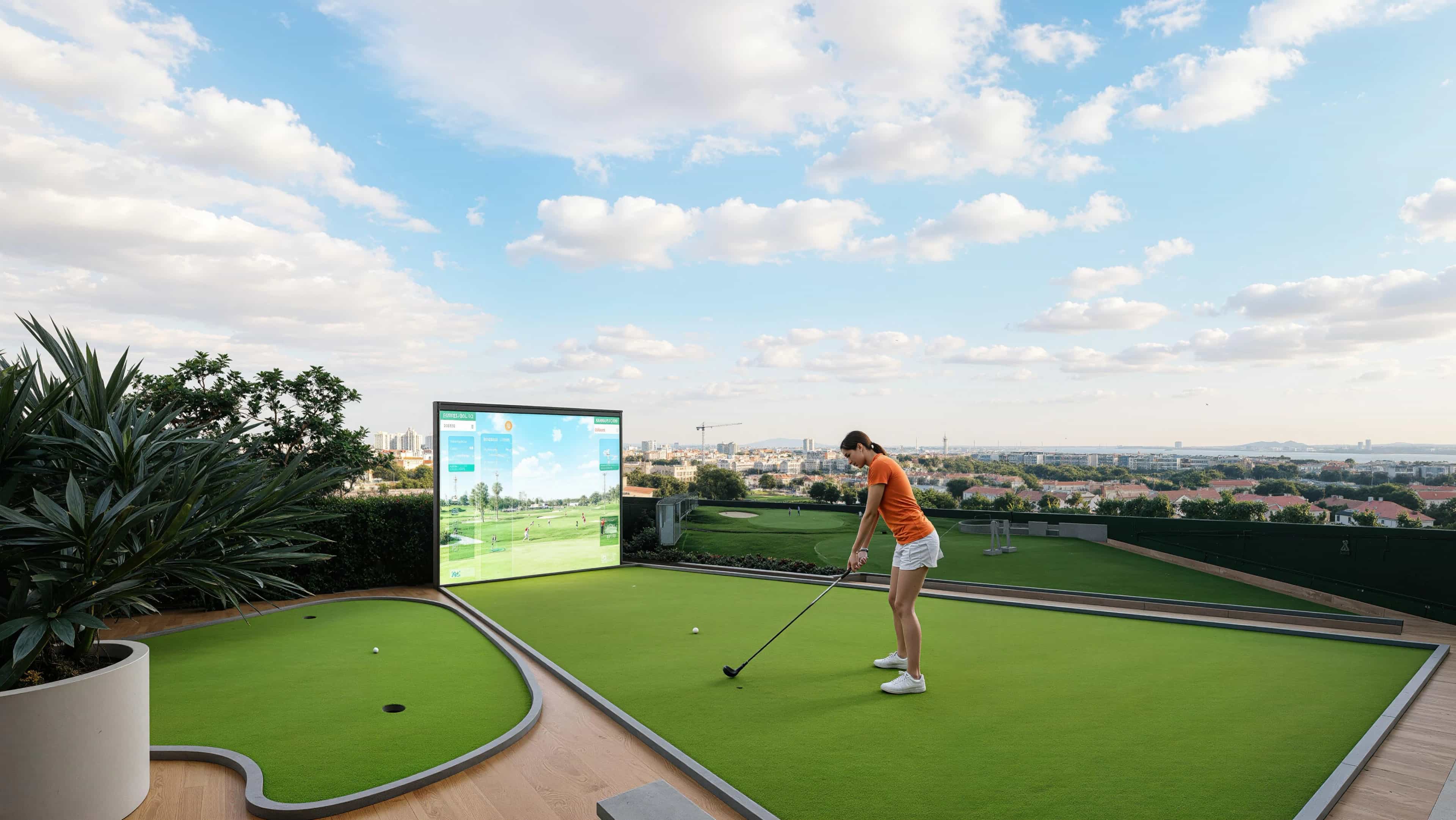 Golf Simulation Area