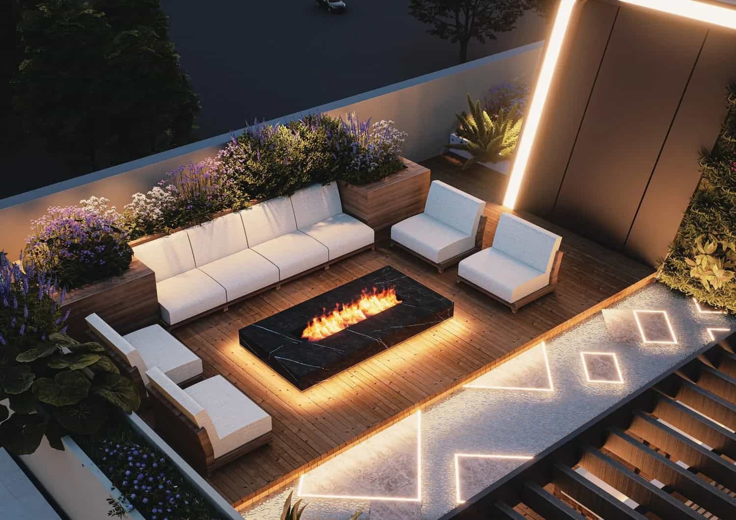 Outdoor Firepit Lounge