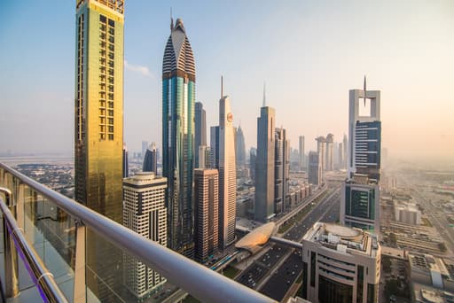 Real estate agent helping sell a Dubai property