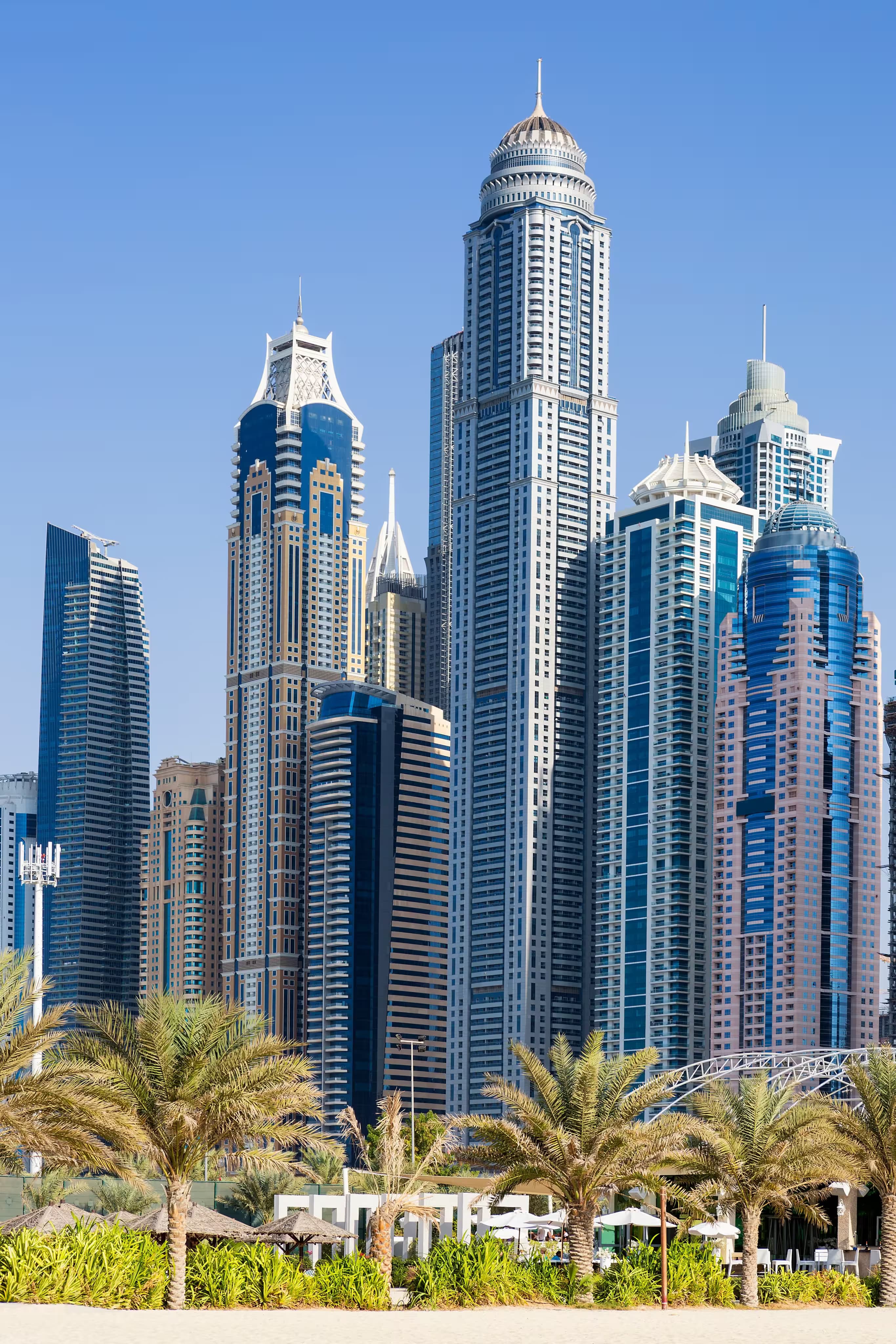 Modern Dubai towers